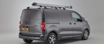 Rhino Pipe Tube Pro on grey van